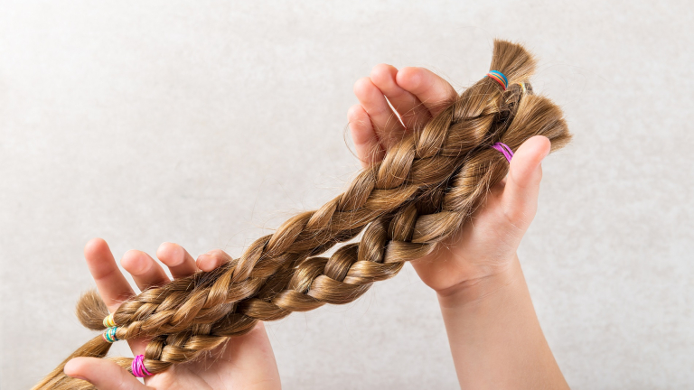 Kanker haar doneren vlecht 
