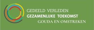De logo van Gedeeld Verleden Gezamenlijke Toekomst Gouda en Omstreken